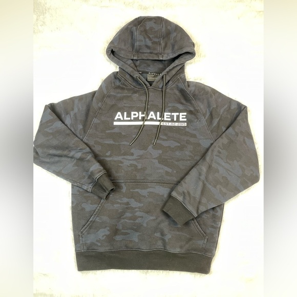 Alphalete Other - Men’s Alphalete Performance Hoodie - Black Camo - Size Small
